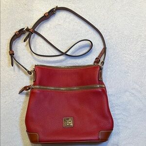 Dooney & Bourke Red and Brown Crossbody Bag